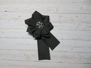 Black Pentagram Gothic Style Brooch