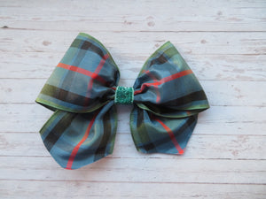 Flower of Scotland Tartan Christmas Amelie Hair Bow