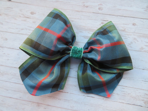 Flower of Scotland Tartan Christmas Amelie Hair Bow