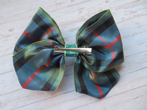 Flower of Scotland Tartan Christmas Amelie Hair Bow