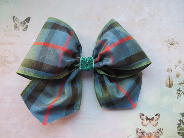 Flower of Scotland Tartan Christmas Amelie Hair Bow