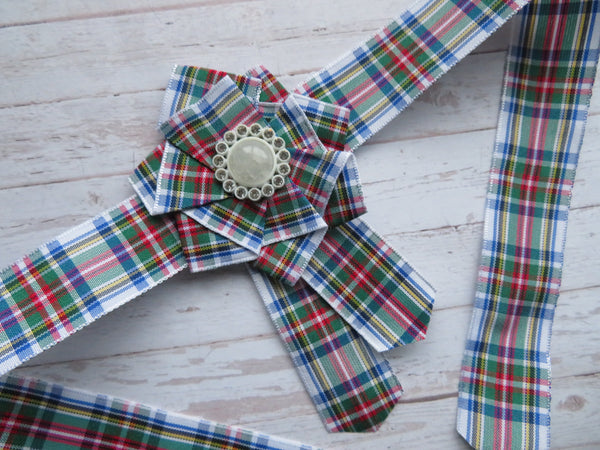 Dress Stewart Tartan Wrist Corsage