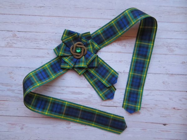 Gordon Tartan Wrist Corsage