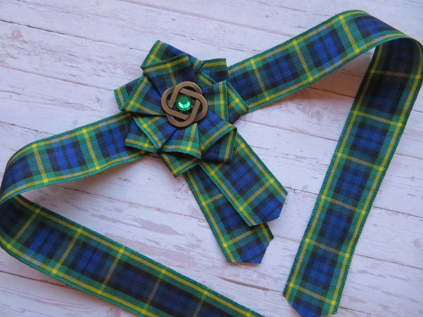 Gordon Tartan Wrist Corsage