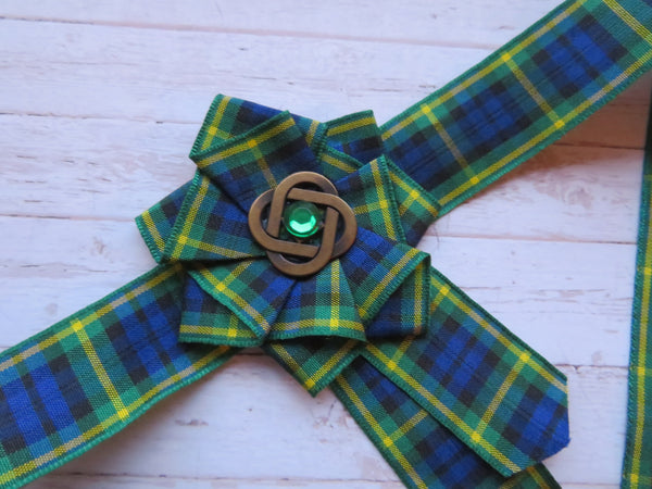 Gordon Tartan Wrist Corsage