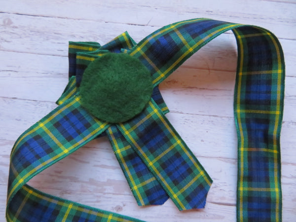 Gordon Tartan Wrist Corsage