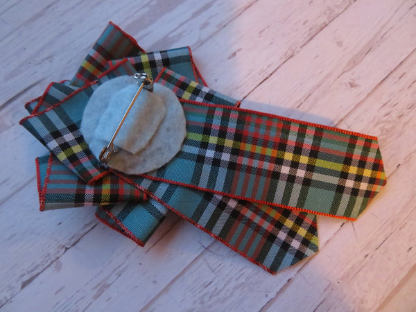 Anderson Tartan Pearl Brooch