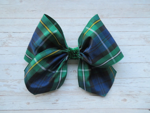 Campbell Tartan Glitter Amelie Hair Bow