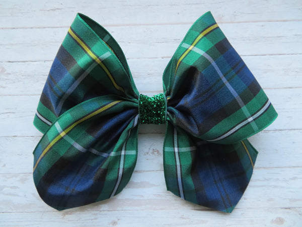 Campbell Tartan Glitter Amelie Hair Bow