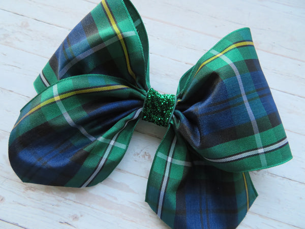 Campbell Tartan Glitter Amelie Hair Bow