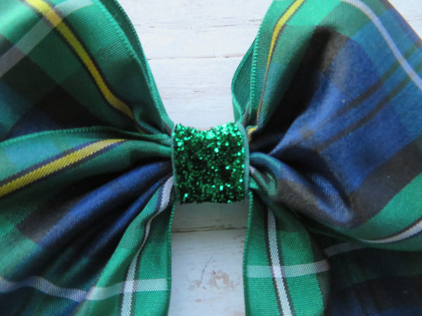 Campbell Tartan Glitter Amelie Hair Bow