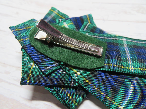 Campbell Tartan Celtic Ruffle Mini Clip