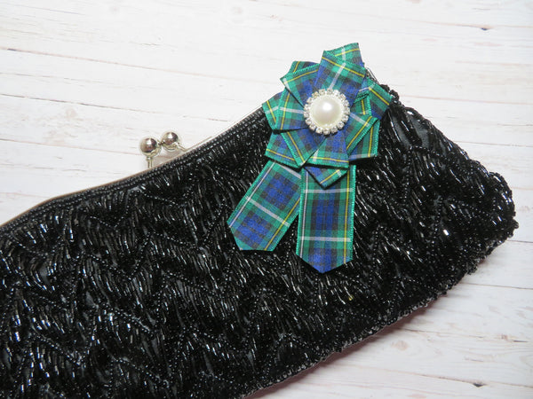 Campbell Tartan Celtic Ruffle Mini Clip