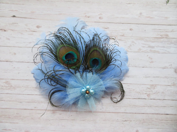 Sky Blue Little Gem Hair Clip