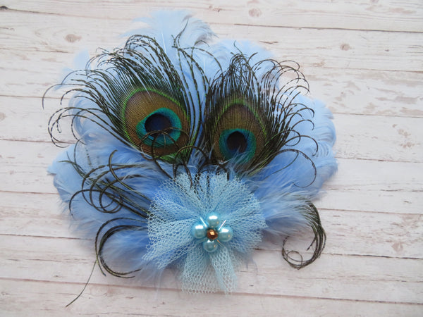 Sky Blue Little Gem Hair Clip