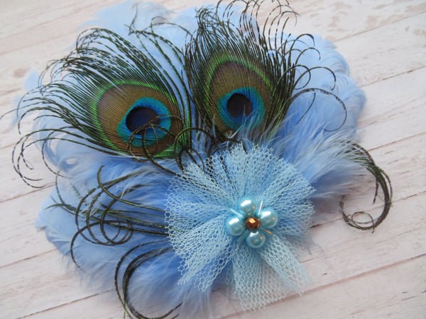 Sky Blue Little Gem Hair Clip