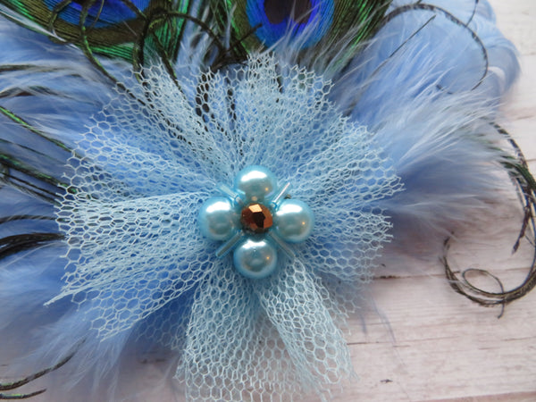 Sky Blue Little Gem Hair Clip