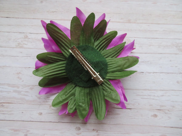 Dark Lavender Penny Blossom Hair Clip