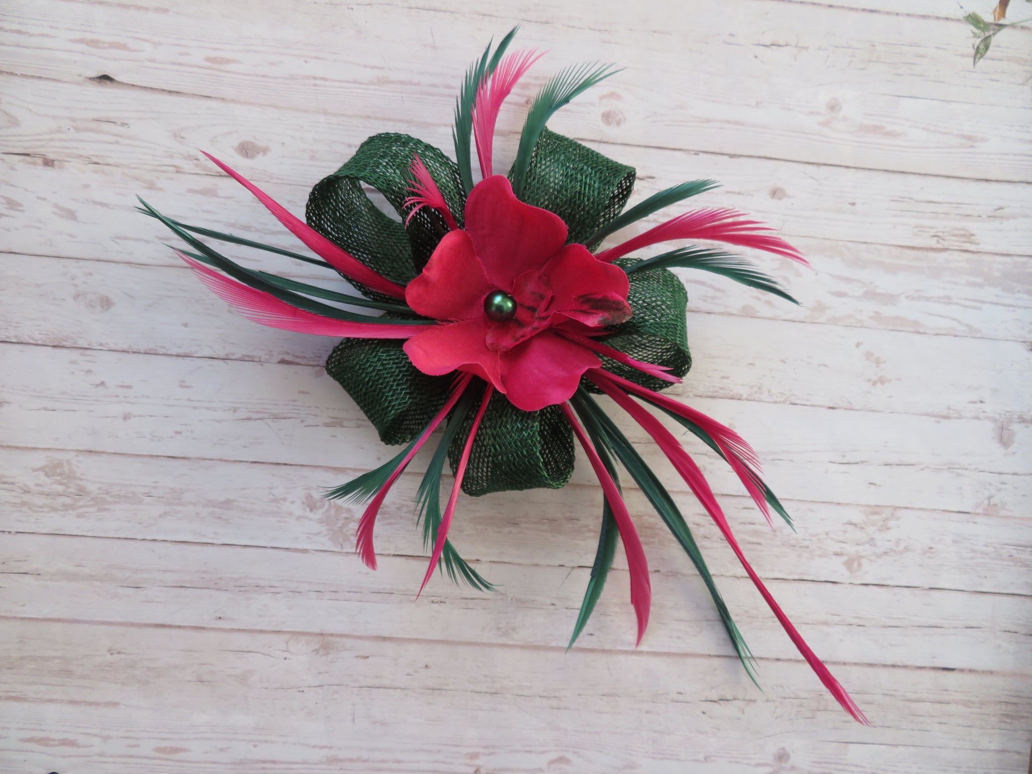 Dark Green & Raspberry Pink Lillibelle