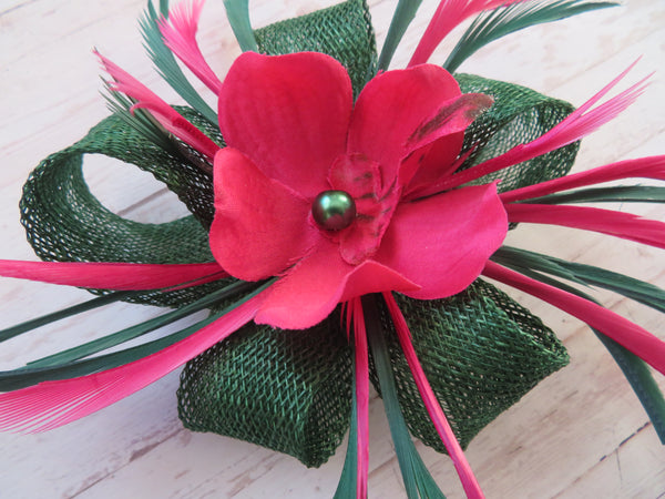 Dark Green & Raspberry Pink Lillibelle