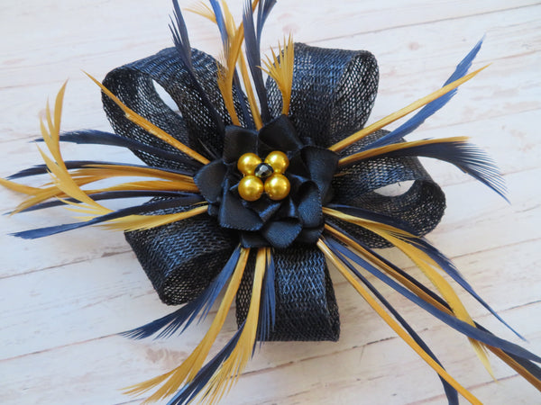 Navy Blue & Mustard Lillibelle