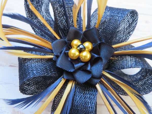 Navy Blue & Mustard Lillibelle