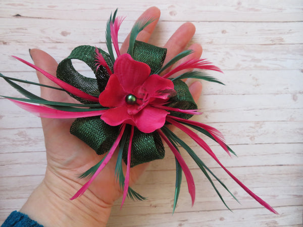 Dark Green & Raspberry Pink Lillibelle