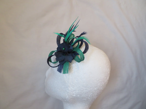 Navy Blue & Emerald Roxi