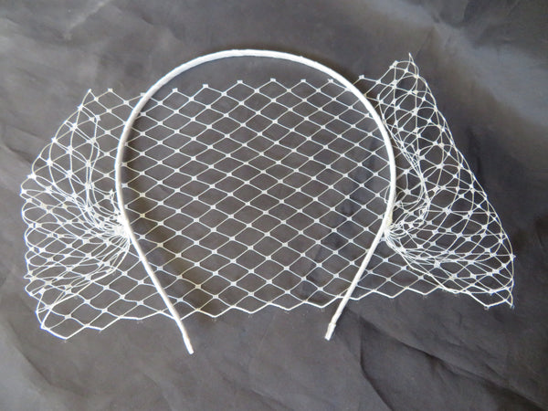 Ivory Narrow Headband Veil