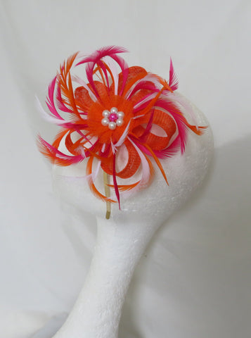 Cerise Pink Orange & White Mini Lily