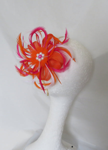 Cerise Pink Orange & White Mini Lily