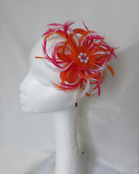Cerise Pink Orange & White Mini Lily