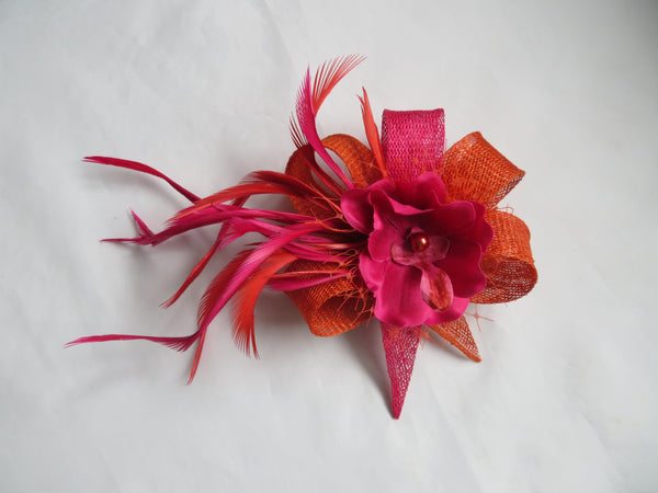 Burnt Orange and Cerise Pink Lillibelle