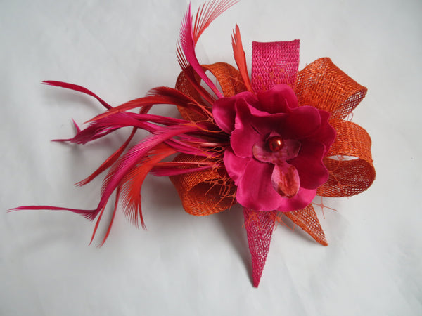 Burnt Orange and Cerise Pink Lillibelle