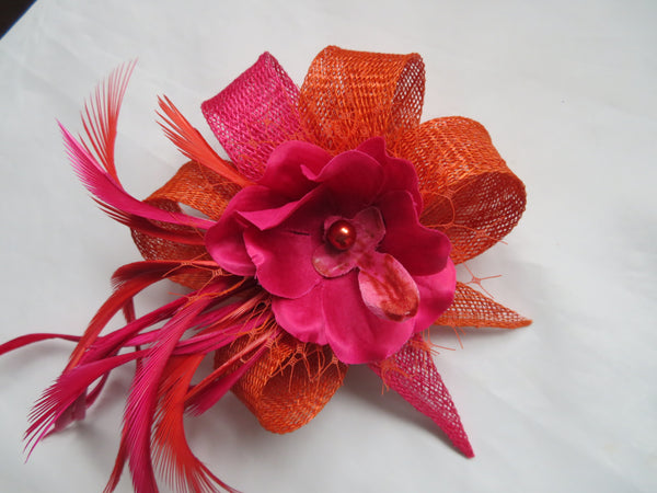 Burnt Orange and Cerise Pink Lillibelle