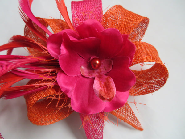 Burnt Orange and Cerise Pink Lillibelle