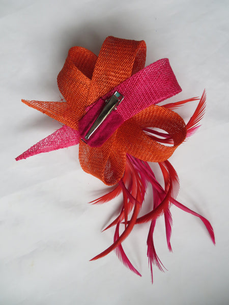 Burnt Orange and Cerise Pink Lillibelle