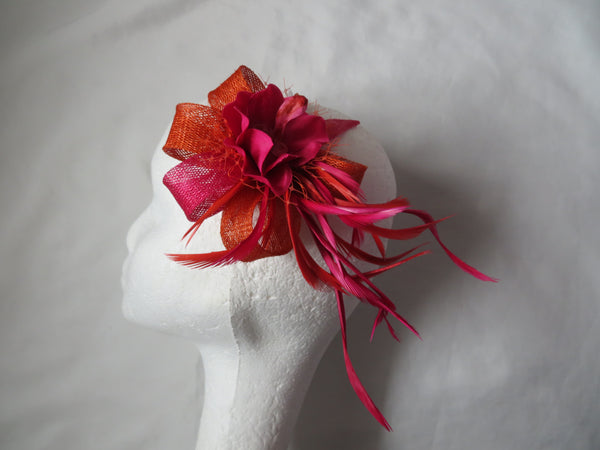 Burnt Orange and Cerise Pink Lillibelle