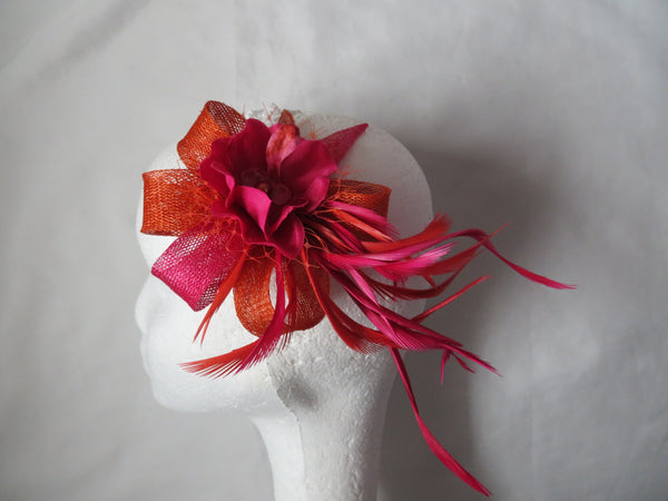 Burnt Orange and Cerise Pink Lillibelle