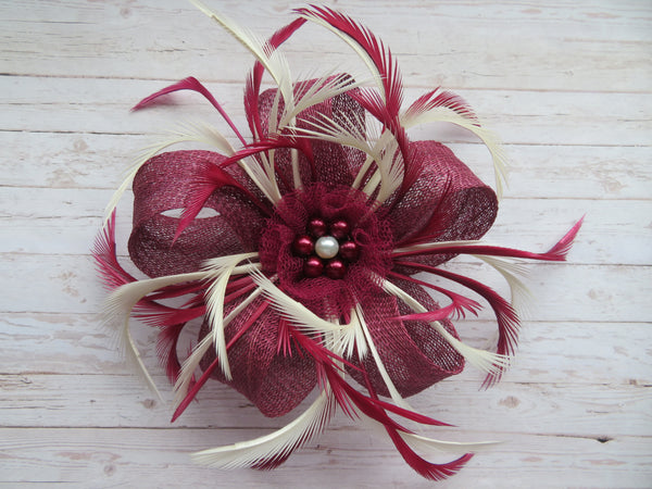 Plum Burgundy and Ivory Mini Lily