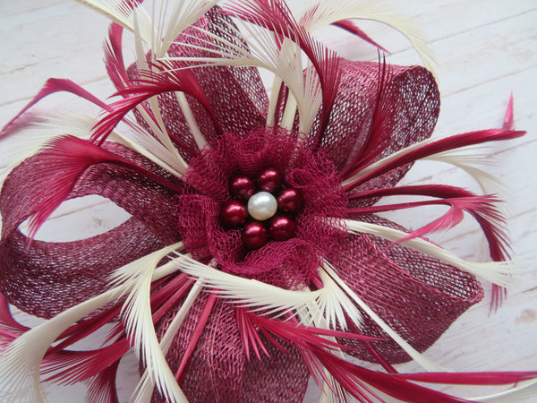 Plum Burgundy and Ivory Mini Lily
