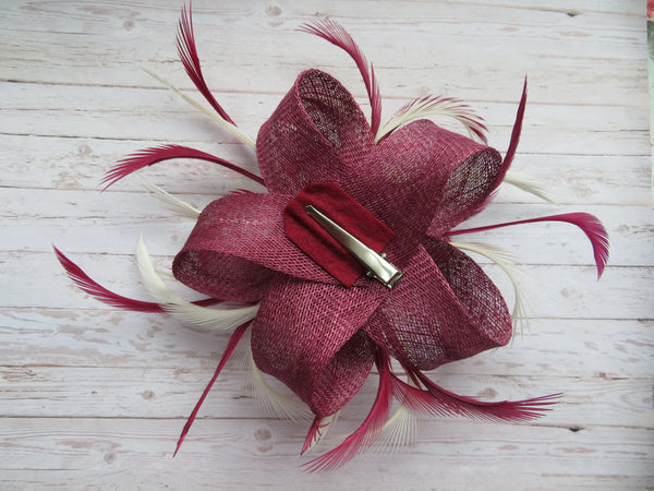 Plum Burgundy and Ivory Mini Lily