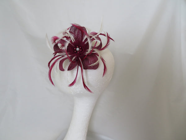 Plum Burgundy and Ivory Mini Lily