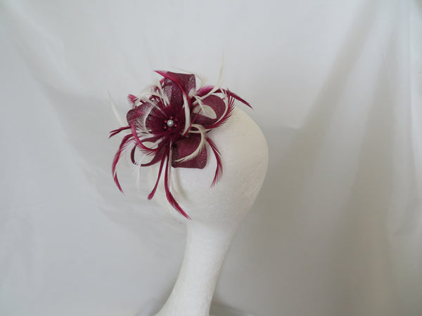 Plum Burgundy and Ivory Mini Lily