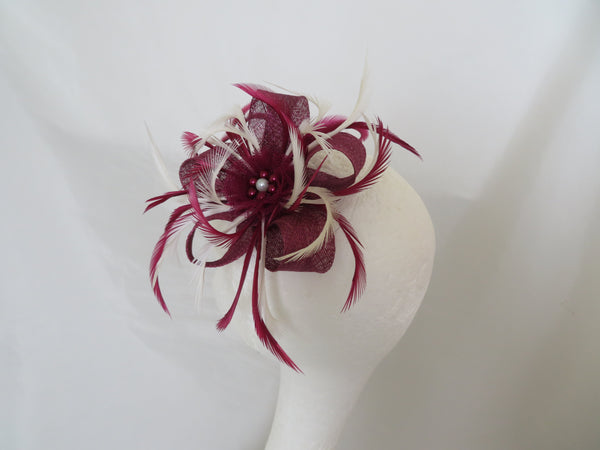 Plum Burgundy and Ivory Mini Lily