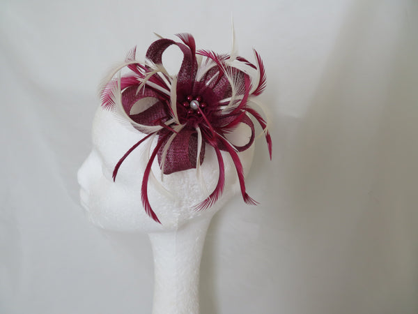 Plum Burgundy and Ivory Mini Lily