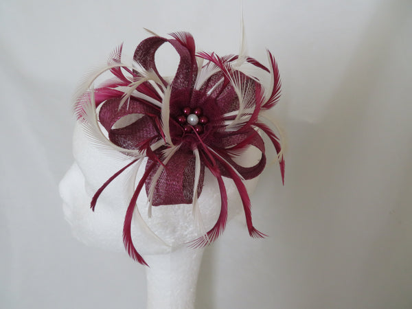 Plum Burgundy and Ivory Mini Lily