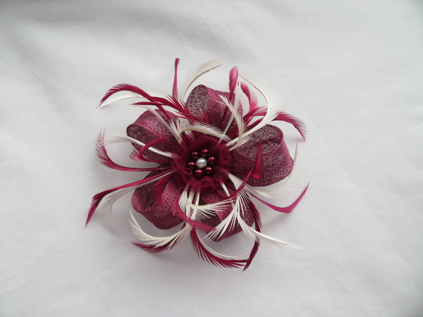 Plum Burgundy and Ivory Mini Lily