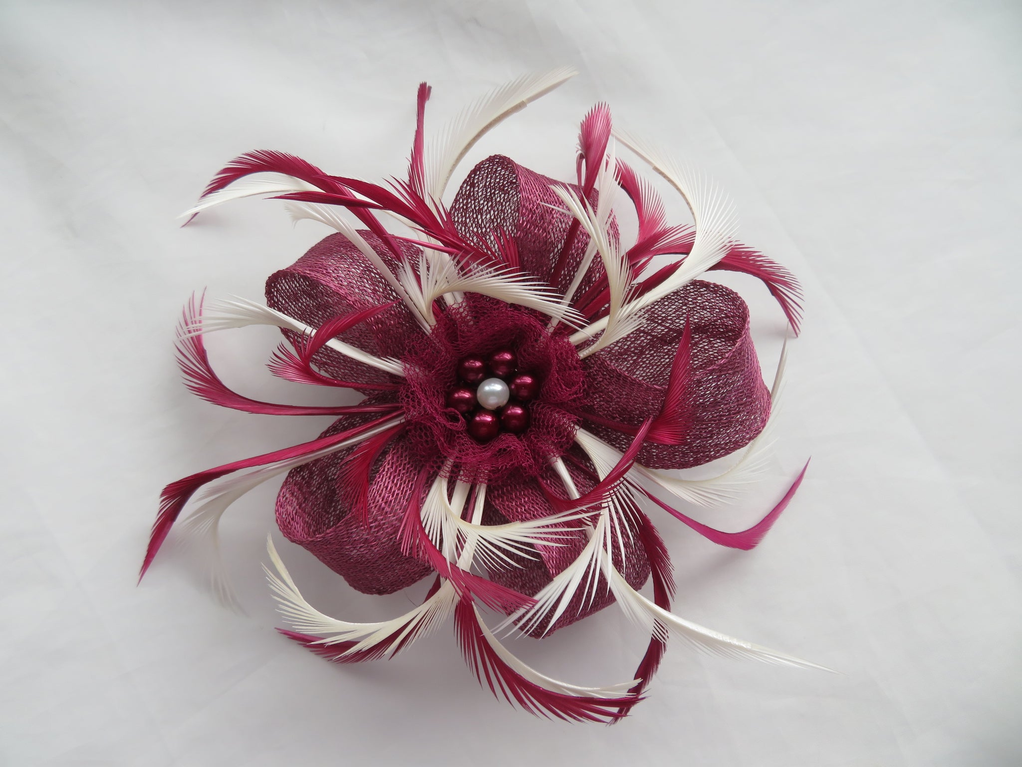 Plum Burgundy and Ivory Mini Lily