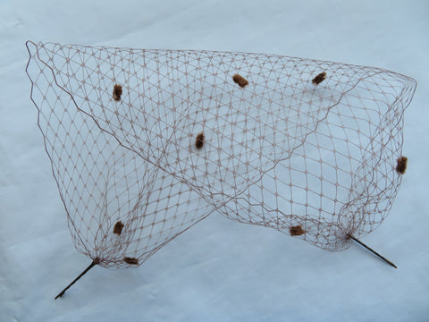 Mocha Spotted Bandeau Veil